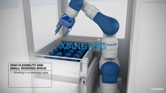 7 che l'asse ha utilizzato il robot SIA5F di Yaskawa selezionano e dispongono il carico utile 559mm della macchina 5kg