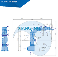 7 che l'asse ha utilizzato il robot SIA5F di Yaskawa selezionano e dispongono il carico utile 559mm della macchina 5kg