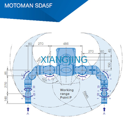 Robot industriali utilizzati del braccio del carico utile 845mm del robot YASKAWA SDA5F 5kg del posto e della scelta