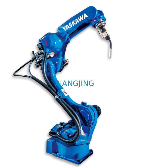 Braccio utilizzato del robot della saldatura ad arco di asse di industriale 6 di Yaskawa con il cannello per saldare di MIG